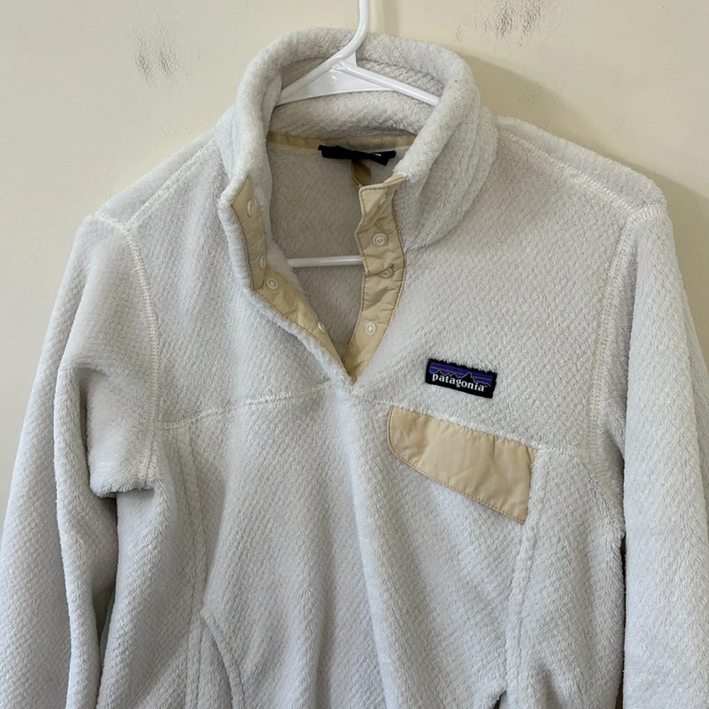 Patagonia Re-Tool Snap-T Pullover Raw Linen White X-Dye Size Small - Picture 7 of 10
